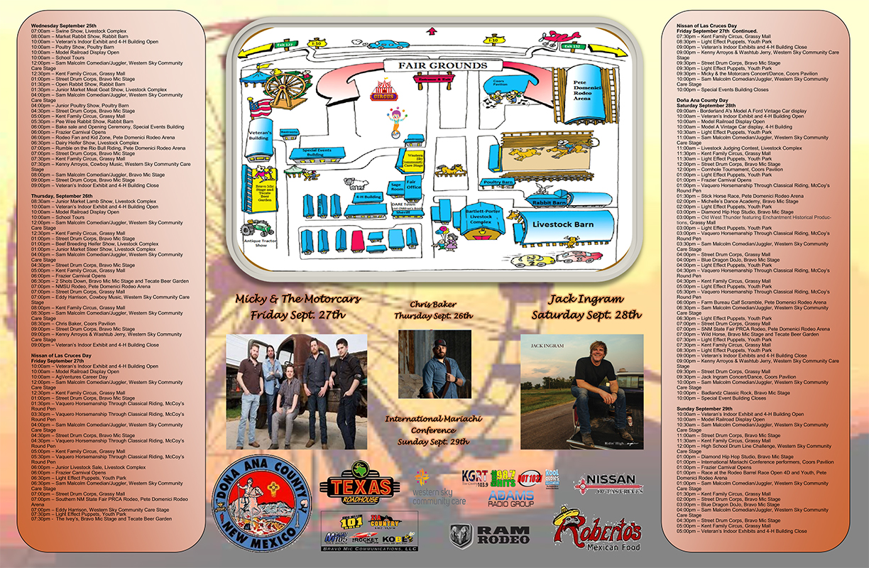 Schedule of Events/Fair Map » Southern New Mexico State Fair