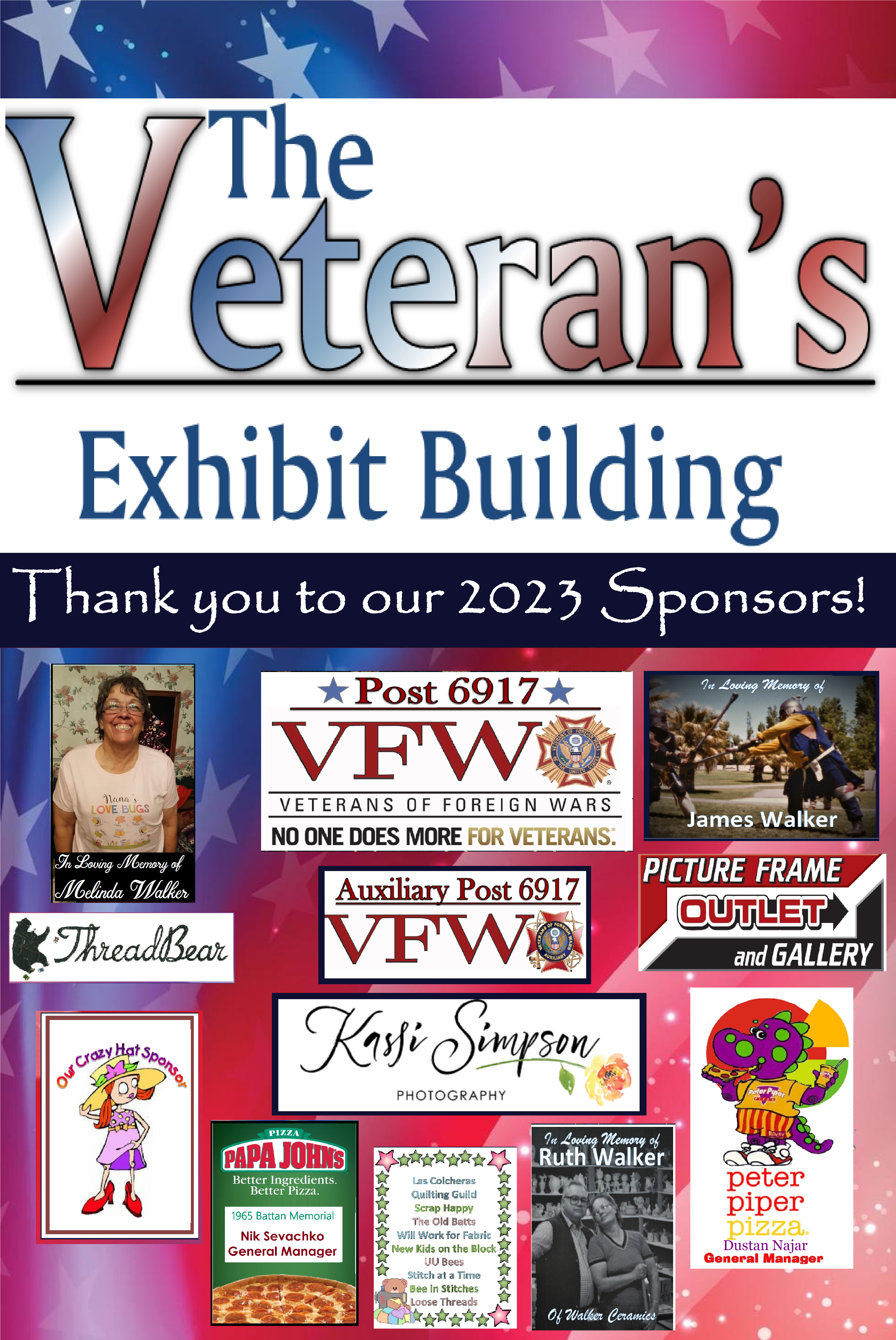 2023 Veteran's Exhibit Building Sponsors